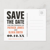 Save the date | Atlanta, GA Aankondigingskaart (Achterkant)