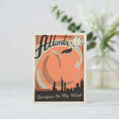 Save the date | Atlanta, GA Aankondigingskaart (Staand voorkant)