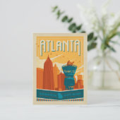 Save the date | Atlanta, GA - EST. 1845 Aankondigingskaart (Staand voorkant)