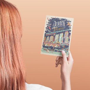 Save the date   Austin, Texas - AKA: Bat City Aankondigingskaart