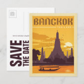 Save the date | Bangkok, Thailand Aankondigingskaart (Voorkant / Achterkant)