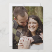 Save the date. Barn Wood Autumn Flowers Fotokaart Save The Date (Achterkant)