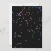 Save the Date Bat Mitswa Hot Pink Neon Thema Kaart (Achterkant)