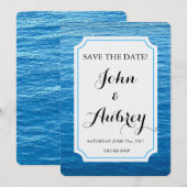 Save the Date Beach Cruise Ship Wedding (Voorkant / Achterkant)