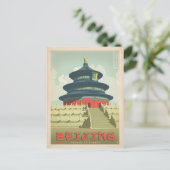 Save the date | Beijing, China Aankondigingskaart (Staand voorkant)