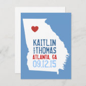 Save the Date - - België Aankondigingskaart (Voorkant / Achterkant)