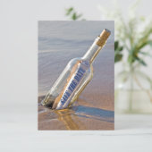 "Save The Date"-bericht in een fles Save The Date (Staand voorkant)
