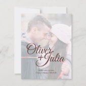 Save The Date *Bevroren Glas* Kaart (Voorkant)