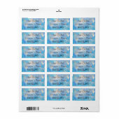 Save the date | Blauw Etiket (Full Sheet)