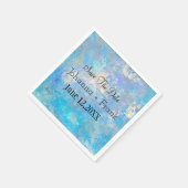 Save the date | Blauw Servet (Hoek)