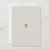 Save the Date Bloemige Aquarel Papierstructuur (Achterkant)