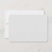 SAVE THE DATE blok moderne kalligrafie grijs zwart RSVP Kaartje (Achterkant)