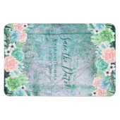 Save the date! Boho Succulents Geometric Lijst Magneet (Horizontaal)