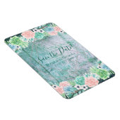 Save the date! Boho Succulents Geometric Lijst Magneet (Rechterzijde)