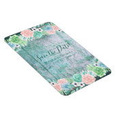 Save the Date! Boho Vetplanten Geometrische Lijst Magneet (Rechterzijde)