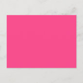 Save the Date Book Mark Favors Black Hot Pink Dama Aankondigingskaart (Achterkant)