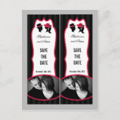Save the Date Book Mark Favors Formele Petten Eleg Aankondigingskaart (Voorkant)