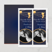 Save the Date Book Mark geeft de voorkeur aan papi Aankondigingskaart (Voorkant / Achterkant)