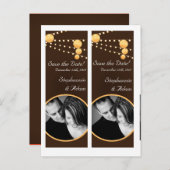 Save the Date Book Mark geeft de voorkeur aan papi Aankondigingskaart (Voorkant / Achterkant)