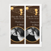 Save the Date Book Mark geeft de voorkeur aan papi Aankondigingskaart (Voorkant)