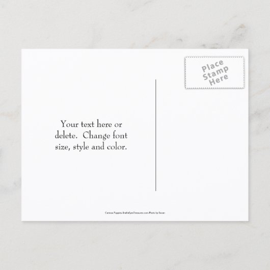 Save The Date Border Collie Puppies Dog Aankondigingskaart (Achterkant)