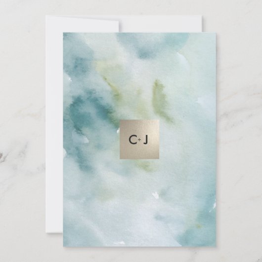 Save the date. Botanische aankondiging (Achterkant)