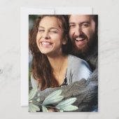 Save the date. Botanische bruiloft aangepaste foto Save The Date (Achterkant)