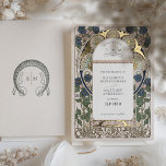 Save the Date Bougainvillea Navy Blauw Goud Bruilo Folie Uitnodiging<br><div class="desc">Art Nouveau Bloemenblauw & Goud Bruiloft Bewaar de Datum Uitnodigingen door Alphonse Mucha in een romantisch en grillig ontwerp met behulp van Real Gold Foil. Victoriaans bloeiwijzen vullen klassieke art deco lettertypen aan. Voer uw aangepaste gegevens in en u bent klaar. Als u het ontwerp verder wilt wijzigen, klikt u...</div>