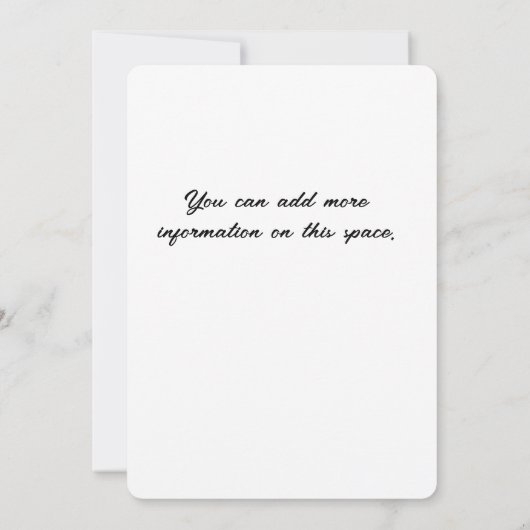 Save The Date Bridal Shower Invitation Kaart (Achterkant)