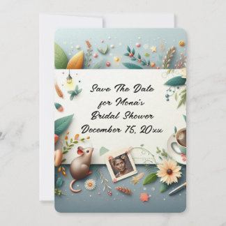 Save The Date Bridal Shower Invitation Kaart