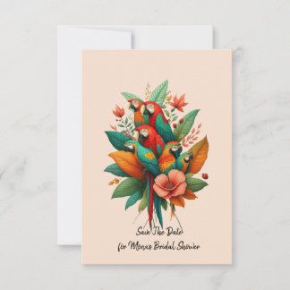 Save the Date Bridal Shower Kaart