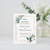 Save the date briefkaart (Staand voorkant)