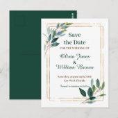 Save the date briefkaart (Voorkant / Achterkant)