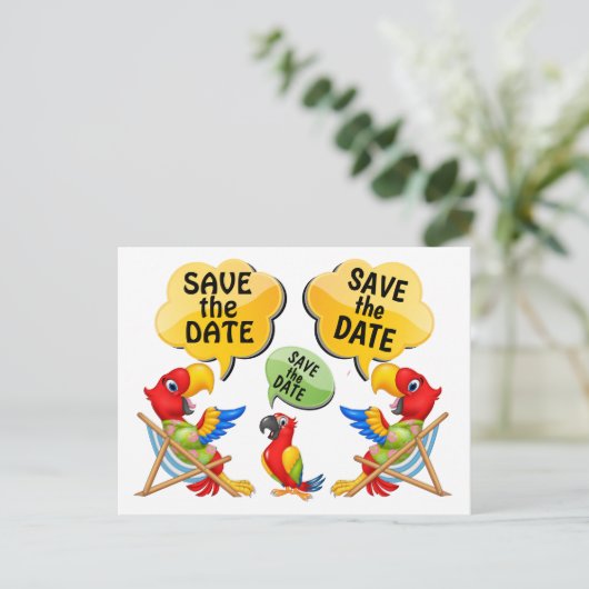 Save the date briefkaart (Staand voorkant)