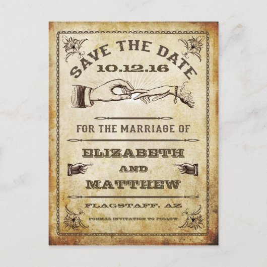 Save the Date Briefkaart (Voorkant)