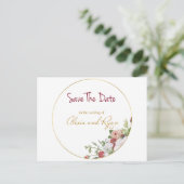 Save the date briefkaart (Staand voorkant)