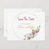Save the date briefkaart (Voorkant / Achterkant)