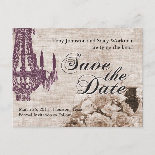 Save the Date Briefkaart (Voorkant)