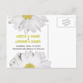 Save The Date Briefkaart - Daisy & Barnwood (Achterkant)