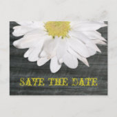 Save The Date Briefkaart - Daisy & Barnwood (Voorkant)