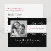 Save the Date Briefkaart Foto 03 Wit (Voorkant / Achterkant)