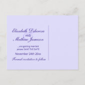 Save the Date Briefkaart geverfde hibiscus (Achterkant)