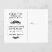 Save the Date Briefkaart - Halloween Liefde (Achterkant)