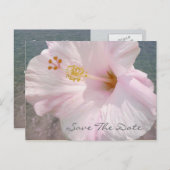 Save the Date Briefkaart - Tropical Beach Wedding (Voorkant / Achterkant)
