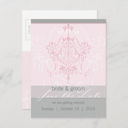 SAVE THE DATE BRIEFKAART:: xenia3 Aankondigingskaart (Voorkant / Achterkant)