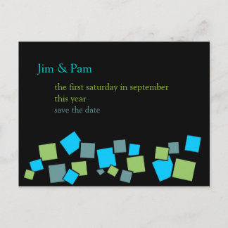  Save the Date Briefkaarten: 2 Hip Aankondigingskaart