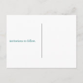 Save the Date Briefkaarten: 2 Hip Aankondigingskaart (Achterkant)