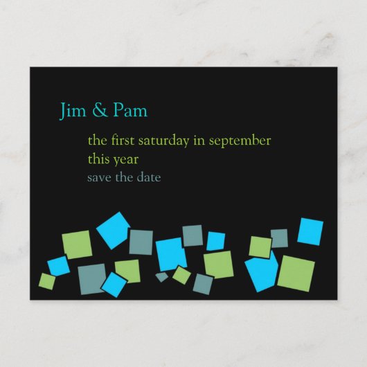Save the Date Briefkaarten: 2 Hip Aankondigingskaart (Voorkant)