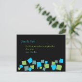 Save the Date Briefkaarten: 2 Hip Aankondigingskaart (Staand voorkant)