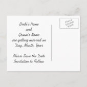 Save the Date Briefkaarten Doin' it! bruidegom Kaa (Achterkant)